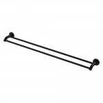 Kaya Double Towel Rail, 900mm, Matte Black